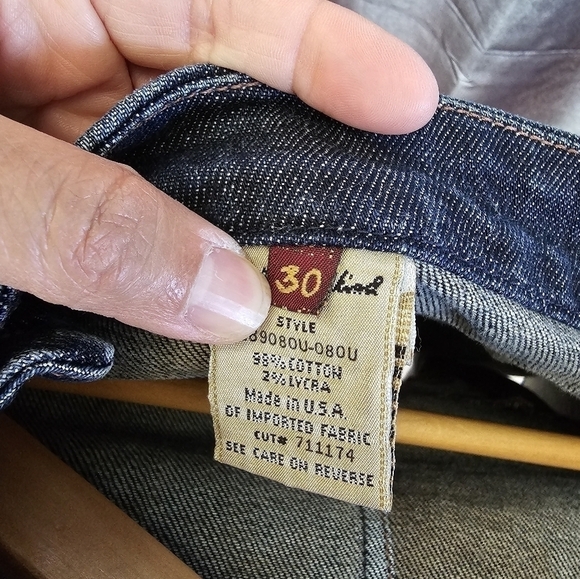 7 for all mankind y2k style jean skirt size 30 - Picture 6 of 6